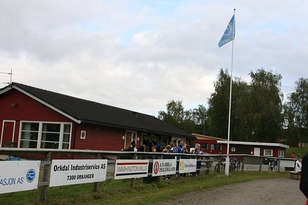 KLubbhuset i Idrettsparken på Orkanger