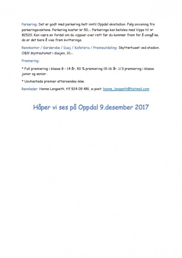 INVITASJON TIL OPPDALSRENNET 9.DES 2017 page 002